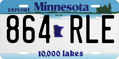 MN license plate 864RLE