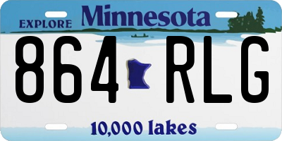 MN license plate 864RLG