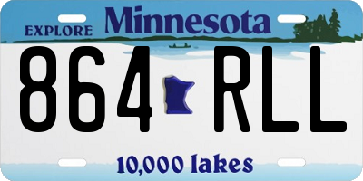 MN license plate 864RLL