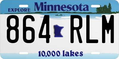 MN license plate 864RLM
