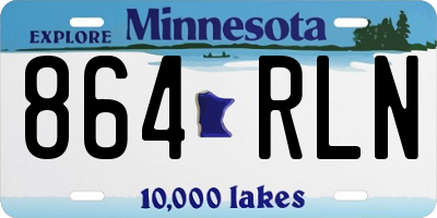 MN license plate 864RLN