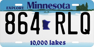 MN license plate 864RLQ