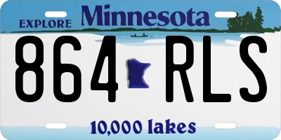 MN license plate 864RLS