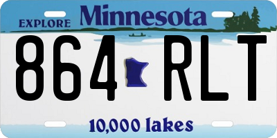 MN license plate 864RLT