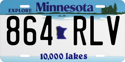 MN license plate 864RLV