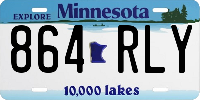 MN license plate 864RLY