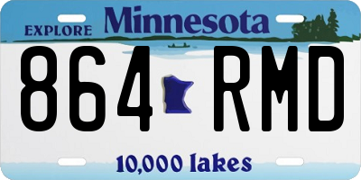 MN license plate 864RMD
