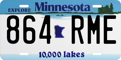 MN license plate 864RME