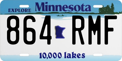 MN license plate 864RMF