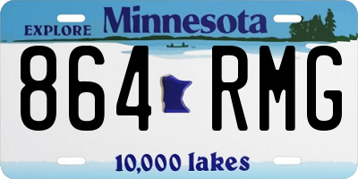 MN license plate 864RMG