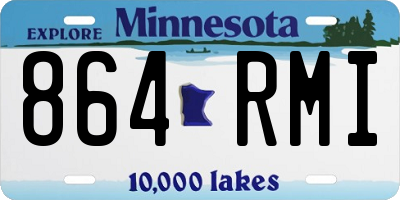 MN license plate 864RMI