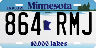 MN license plate 864RMJ