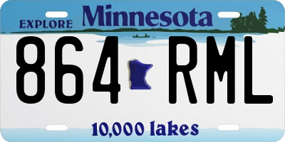 MN license plate 864RML