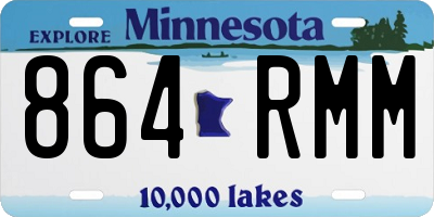 MN license plate 864RMM