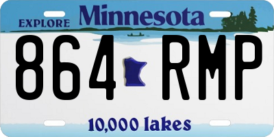 MN license plate 864RMP