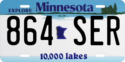 MN license plate 864SER