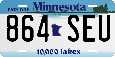 MN license plate 864SEU