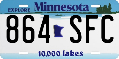 MN license plate 864SFC