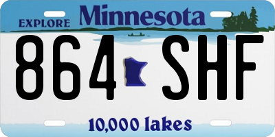 MN license plate 864SHF