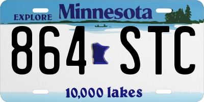 MN license plate 864STC