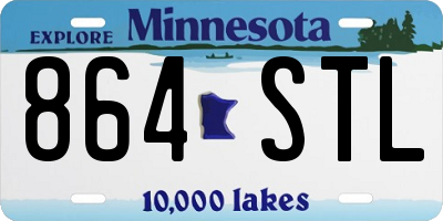 MN license plate 864STL