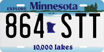 MN license plate 864STT