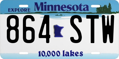 MN license plate 864STW
