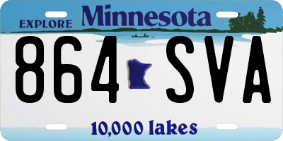 MN license plate 864SVA