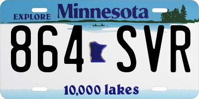 MN license plate 864SVR