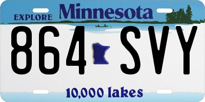 MN license plate 864SVY