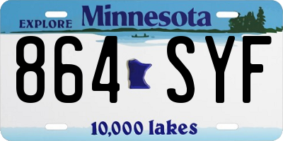 MN license plate 864SYF