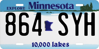 MN license plate 864SYH