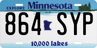 MN license plate 864SYP