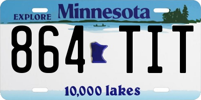 MN license plate 864TIT
