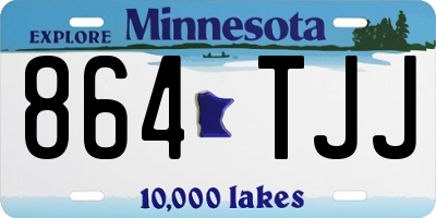 MN license plate 864TJJ