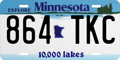 MN license plate 864TKC