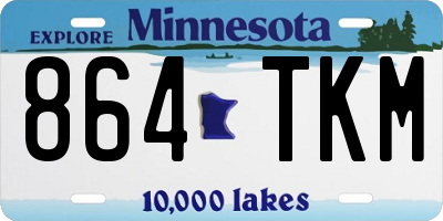 MN license plate 864TKM