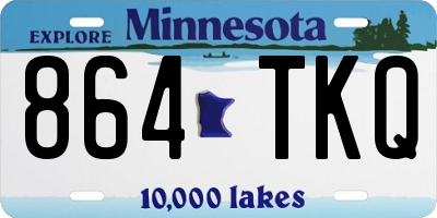 MN license plate 864TKQ