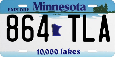 MN license plate 864TLA