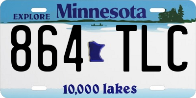 MN license plate 864TLC