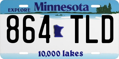 MN license plate 864TLD