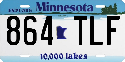 MN license plate 864TLF