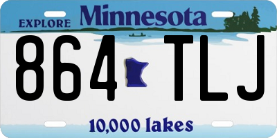 MN license plate 864TLJ