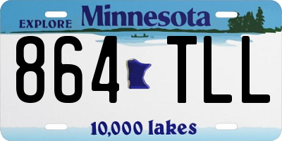 MN license plate 864TLL