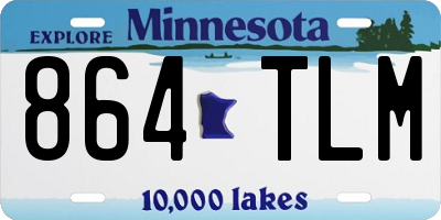 MN license plate 864TLM