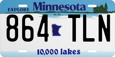 MN license plate 864TLN