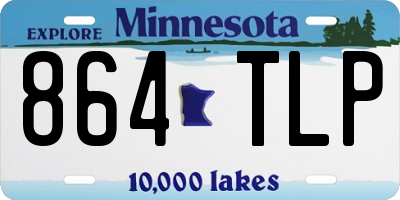 MN license plate 864TLP