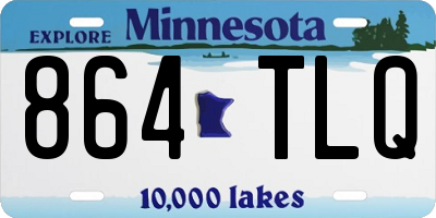 MN license plate 864TLQ
