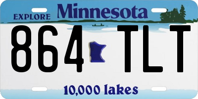 MN license plate 864TLT