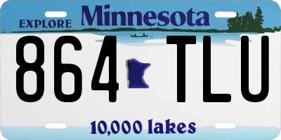 MN license plate 864TLU